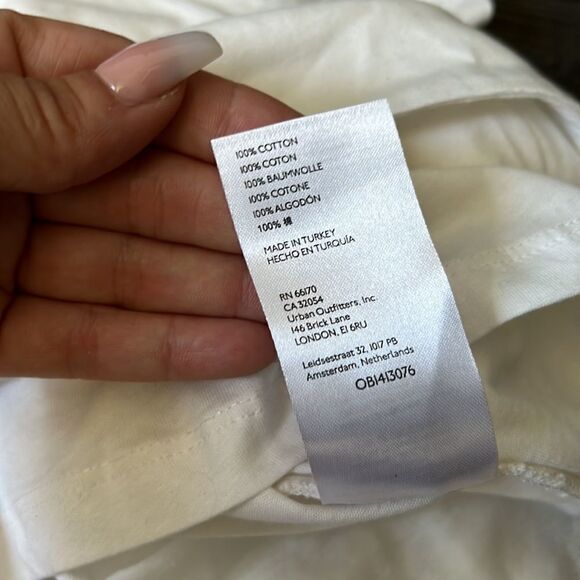 NWT Anthroplogie Pilcro Tie-Front Top White Size X-Small - Picture 12 of 12